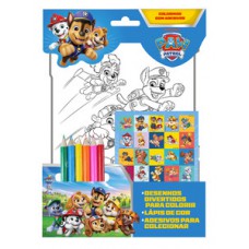 Patrulha Canina Colorindo com Adesivos