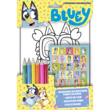 Bluey Colorindo com Adesivos Bluey Colorindo com Adesivos