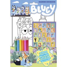 Bluey Colorindo com Adesivos Bluey Colorindo com Adesivos