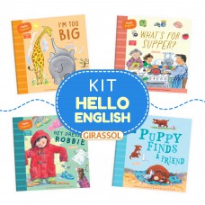 Kit Hello English - Livros infantis com áudio para a introdução ao inglês