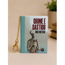 Book Charm - Crime e Castigo - Livro chaveiro