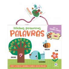 Minhas primeiras palavras - Kit com livro e quebra-cabeça de 20 peças Minhas primeiras palavras - Kit com livro e quebra-cabeça de 20 peças