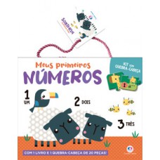 Meus primeiros números - Kit com livro e quebra-cabeça de 20 peças