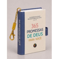 Book charm - 365 promessas de Deus para você - Livro chaveiro