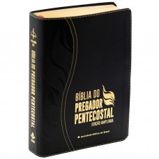 Bíblia do Pregador Pentecostal ARC, Letra Regular, com mapa, Capa Couro Sintético preta, Edição Ampliada