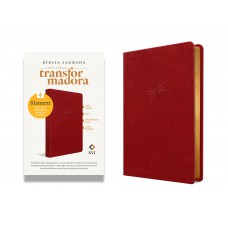 Bíblia NVT Filament, Com Recursos Interativos, Letra Grande, Slim, Capa Luxo Couro Sintético Vinho
