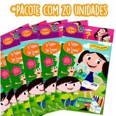 Kit com 20 livros para colorir - O Show da Luna