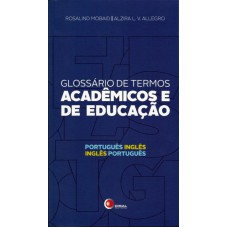 Glossário de termos acadêmicos e de educação - português / inglês