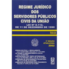 Regime jurídico dos serviddores públicos civis da União - Lei nº 8.112, de 11 de dezembro de 1990